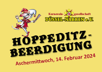 Hoppeditz-Beerdigung - KG Düssel-Narren 2024 Poster
