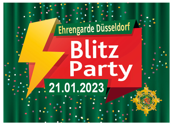 Blitzparty der Ehrengarde Düsseldorf 2023 Poster