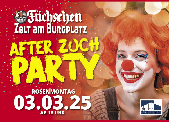 Rosenmontag 2025 - After Zoch Party Poster