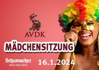 AVDK Mädchensitzung - Brauerei Schumacher 2024 Poster