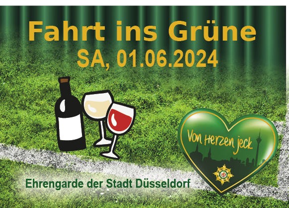 Ehrengarde Tour "FAHRT INS GRÜNE" Poster