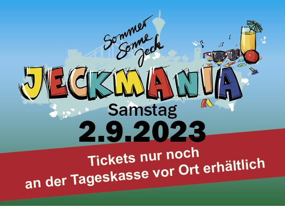 Jeckmania 2023 - Sommer, Sonne, Jeck - neu inklusive Paketangebote! Poster