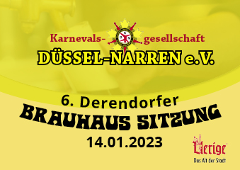 6. Derendorfer Brauhaussitzung - mit der KG Düssel-Narren 2023 Poster