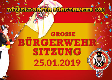 Große "Bürgerwehr-Sitzung" Poster