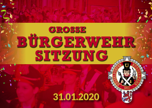Große "Bürgerwehr-Sitzung" Poster
